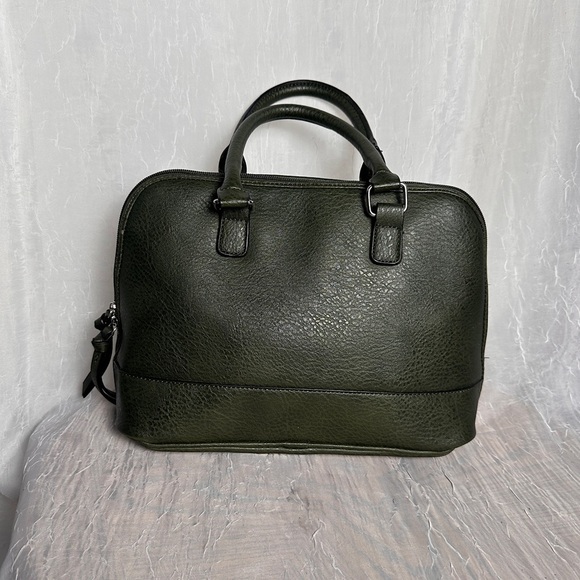 Bueno Quilted Messenger Tote Crossbody Bag Olive Green Handbag - Picture 13 of 16